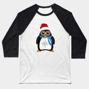 Christmas Penguin Baseball T-Shirt